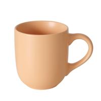 Koffiemokken Paris - 1x stuks - Keramiek - pastel oranje - 300 ml - 8 x 10 cm Koffiemokken Paris - 1x stuks - Keramiek - pastel oranje - 300 ml - 8 x 10 cm