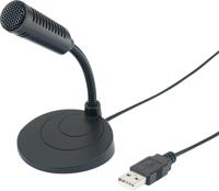 Renkforce UM-80 USB-microfoon Zwanenhals Zendmethode:Kabelgebonden Incl. kabel USB Kabelgebonden