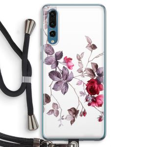 Mooie bloemen: Huawei P20 Pro Transparant Hoesje met koord