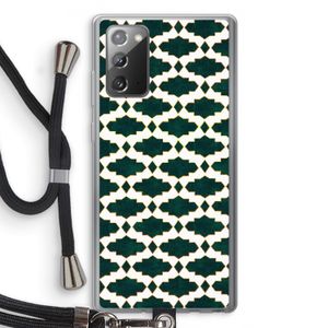 Moroccan tiles: Samsung Galaxy Note 20 / Note 20 5G Transparant Hoesje met koord