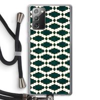 Moroccan tiles: Samsung Galaxy Note 20 / Note 20 5G Transparant Hoesje met koord