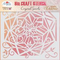 Angela Poole • craft stencil crystal swirls
