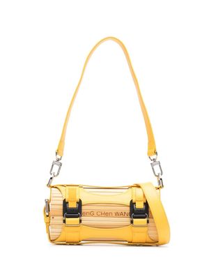 Feng Chen Wang bamboo-panel crossbody bag - Jaune