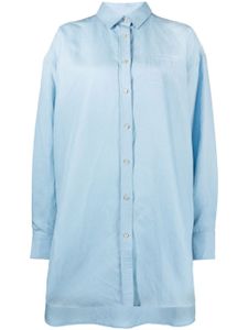 TOTEME chemise oversize à logo brodé - Bleu