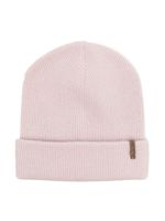 Brunello Cucinelli Kids bonnet nervuré à détail de chaîne - Rose