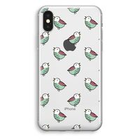 Vogeltjes: iPhone X Transparant Hoesje