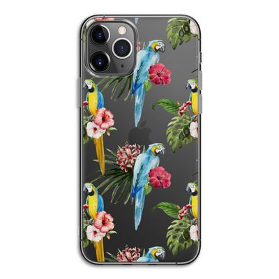 Kleurrijke papegaaien: iPhone 11 Pro Transparant Hoesje