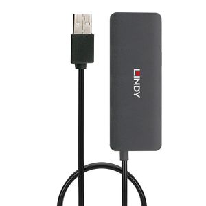 Lindy 42986 interface hub USB 2.0 480 Mbit/s Zwart