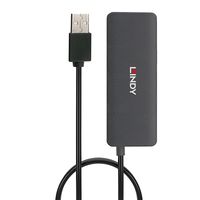 Lindy 42986 interface hub USB 2.0 480 Mbit/s Zwart - thumbnail