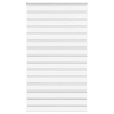 VidaXL Zebra rolgordijn 120x200 cm stofbreedte 115,9cm polyester wit