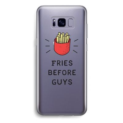 Fries before guys: Samsung Galaxy S8 Plus Transparant Hoesje