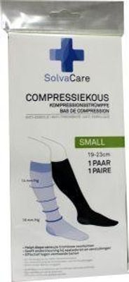 Compressiekous zwart S 19 - 23 cm