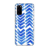 Blauwe pijlen: Volledig geprint Samsung Galaxy S20 Hoesje