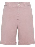 Brunello Cucinelli short en jean à effet délavé - Rose - thumbnail