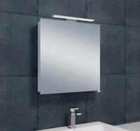 Spiegelkast Bright | 60x60 cm | 1 Deur | Directe LED verlichting | Aluminium