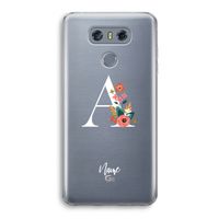 Pink Bouquet: LG G6 Transparant Hoesje
