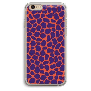 Purple Giraffe: iPhone 6 Plus / 6S Plus Transparant Hoesje