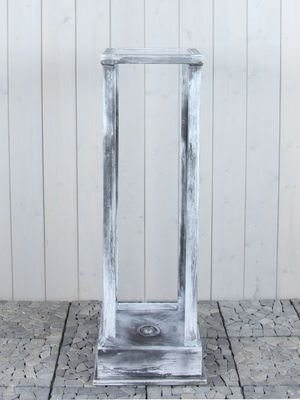 Open sokkel grijs, met LED 100x30x30 cm.