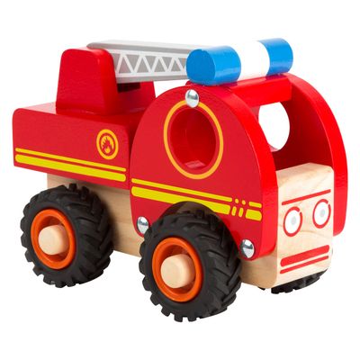 Small Foot houten brandweerwagen met ladder