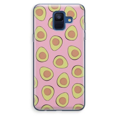 Dancing avocados: Samsung Galaxy A6 (2018) Transparant Hoesje