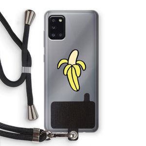 Banana: Samsung Galaxy A31 Transparant Hoesje met koord