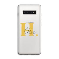 Amber Script: Samsung Galaxy S10 4G Transparant Hoesje