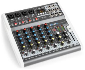 Vonyx VMM-K602 6-kanaals mixer met USB-interface