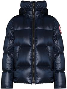 Canada Goose doudoune Crofton à patch logo - Bleu