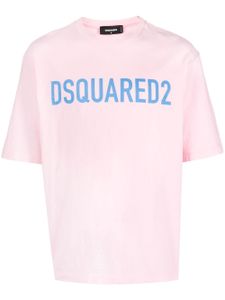 DSQUARED2 t-shirt en coton à logo imprimé - Rose