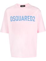 DSQUARED2 t-shirt en coton à logo imprimé - Rose