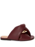 JW Anderson sandales Chain Twist en cuir artificiel - Rouge JW Anderson sandales Chain Twist en cuir artificiel - Rouge