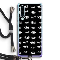 Eye pattern #3: Huawei P30 Transparant Hoesje met koord