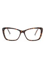 Carolina Herrera lunettes de vue à monture papillon - Marron