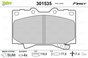 Valeo Remblokset 301535