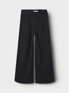 Name it zomer broek meisjes - zwart - wide leg fit - Nkfsalinda