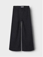 Name it zomer broek meisjes - zwart - wide leg fit - Nkfsalinda