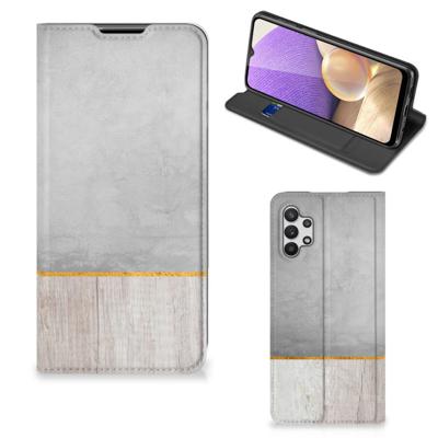 Samsung Galaxy A32 5G Book | Wallet Case | Wood Concrete