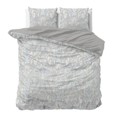 Dekbedovertrek Cherine - Grijs - Lits-Jumeaux (240x220 Cm) - Microvezel - Patroon - Sleeptime - Dekbed-Discounter.nl