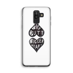 Big butt bigger heart: Samsung Galaxy J8 (2018) Transparant Hoesje