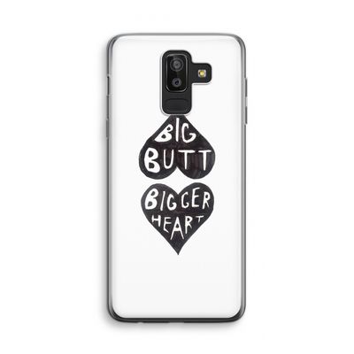 Big butt bigger heart: Samsung Galaxy J8 (2018) Transparant Hoesje