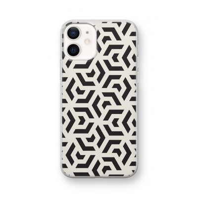 Crazy pattern: iPhone 12 mini Transparant Hoesje