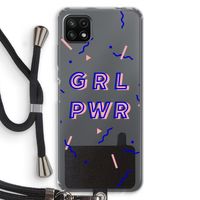 GRL PWR: Samsung Galaxy A22 5G Transparant Hoesje met koord