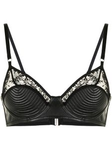 Fleur Du Mal soutien-gorge Bebe orné de dentelle - Noir