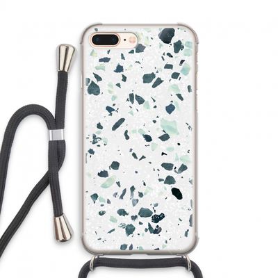 Terrazzo N°2: iPhone 8 Plus Transparant Hoesje met koord