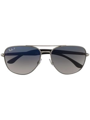 Ray-Ban lunettes de soleil à monture carrée - Argent
