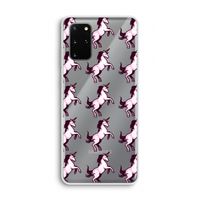 Musketon Unicorn: Samsung Galaxy S20 Plus Transparant Hoesje