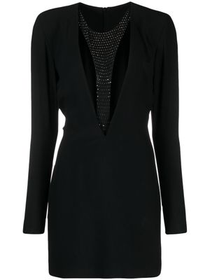 John Richmond robe Mechi à ornements strassés - Noir