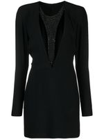 John Richmond robe Mechi à ornements strassés - Noir