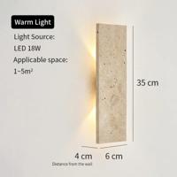 NATURGLO Waterdichte Natuursteen Wandlamp NATURGLO Waterdichte Natuursteen Wandlamp