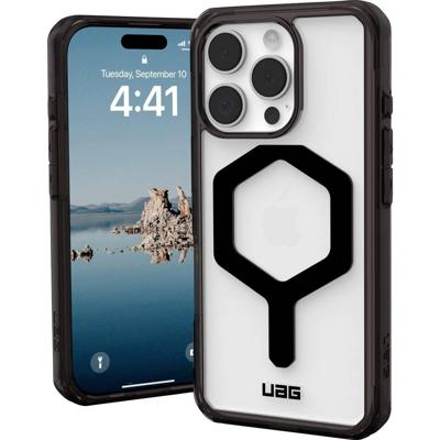 Urban Armor Gear Plyo Backcover Apple iPhone 16 Pro Zwart, Transparant Inductieve lading, MagSafe compatible, Stootbestendig